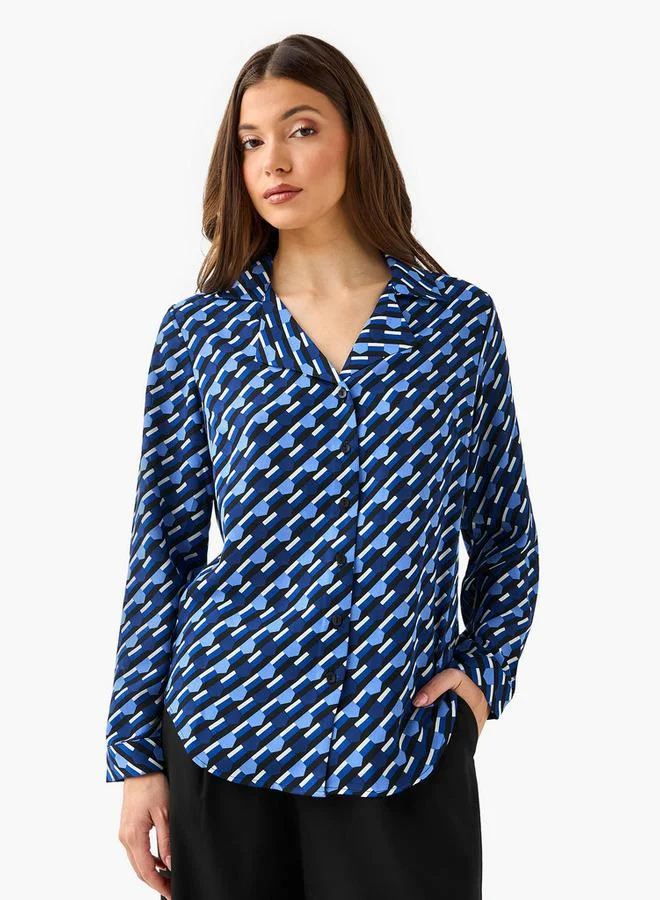 سبلاش فيڤ Shirt with Notch Collar