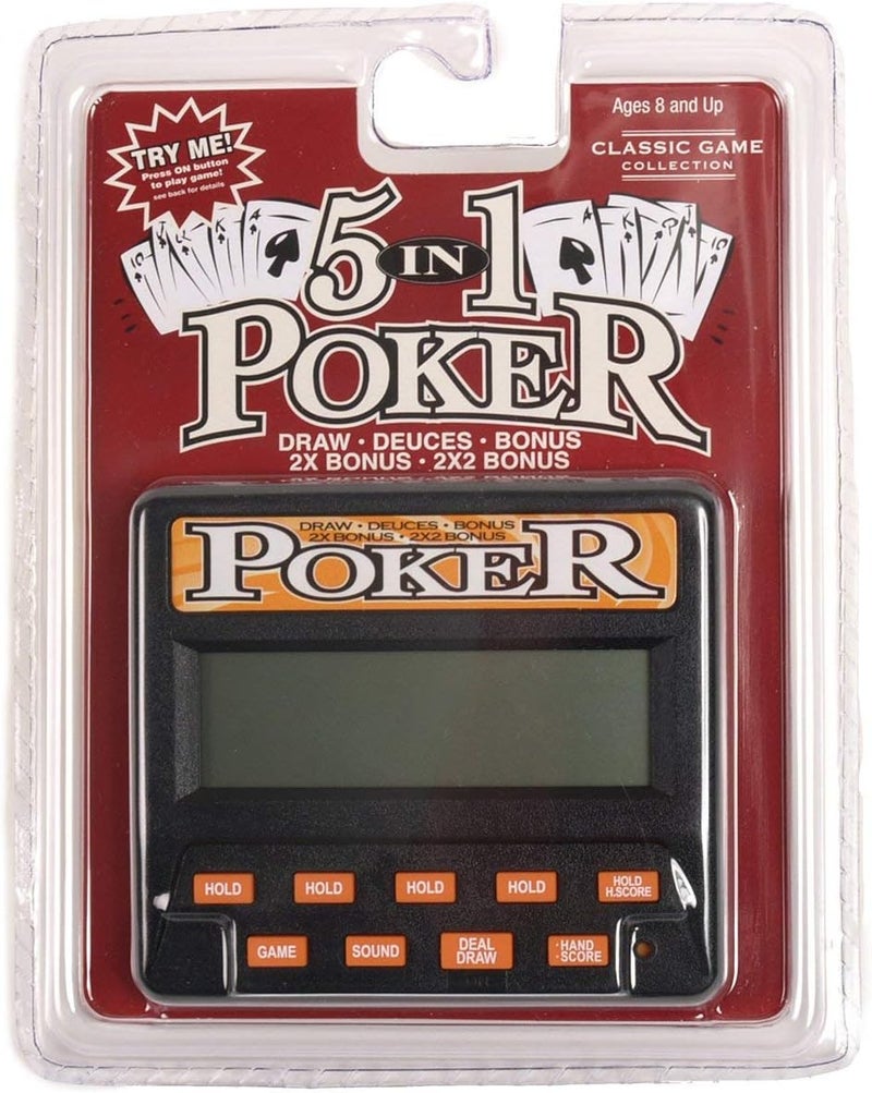 John N. Hansen Classic 5-in-1 Poker Electronic Games - Image 2