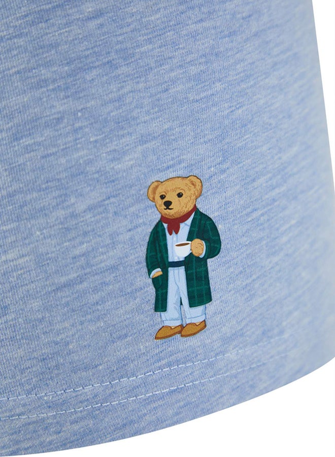 trendyol Multicolored 3Pack Bear PrintedSolid Flexible Cotton Boxer - Image 5