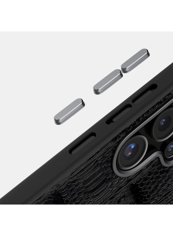 S-TOP Case For Samsung Galaxy S25 Ultra 5G ABEEL Beast Pattern 6D Micro-Embossed MagSafe Genuine Leather Phone Case - Image 4