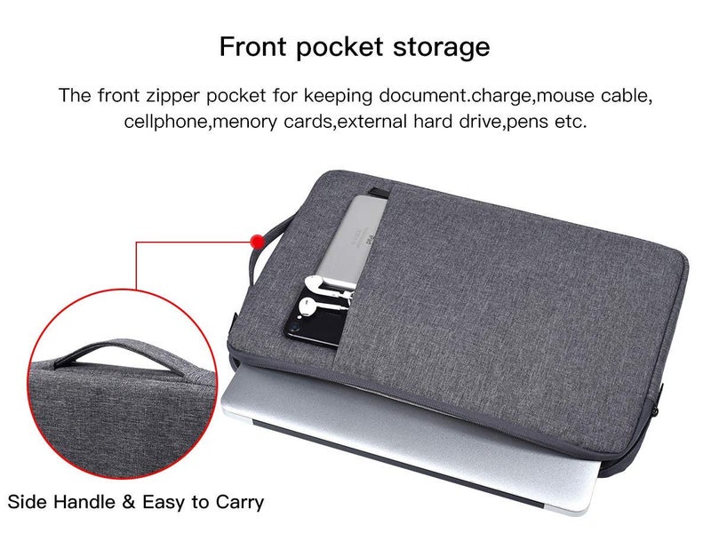 CaseBuy 17 17.3 Inch Waterproof Laptop Case with Handle for HP Envy 17 17t/Pavilion 17, Acer Predator 17/Aspire 17.3, Dell Inspiron 17, Lenovo, LG, MSI GS75 GL75, 17.3 inch Laptop Carrying Bag - Image 3