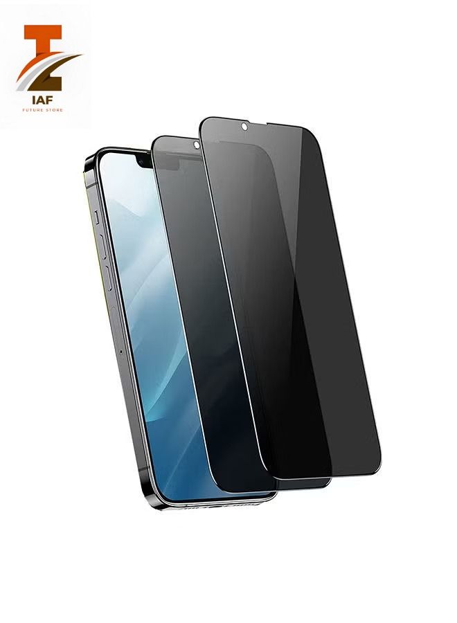 IAF 2 pack blitzby privacy screen protector  for iPhone 14/13/13Pro 6.1 inch black - Image 1
