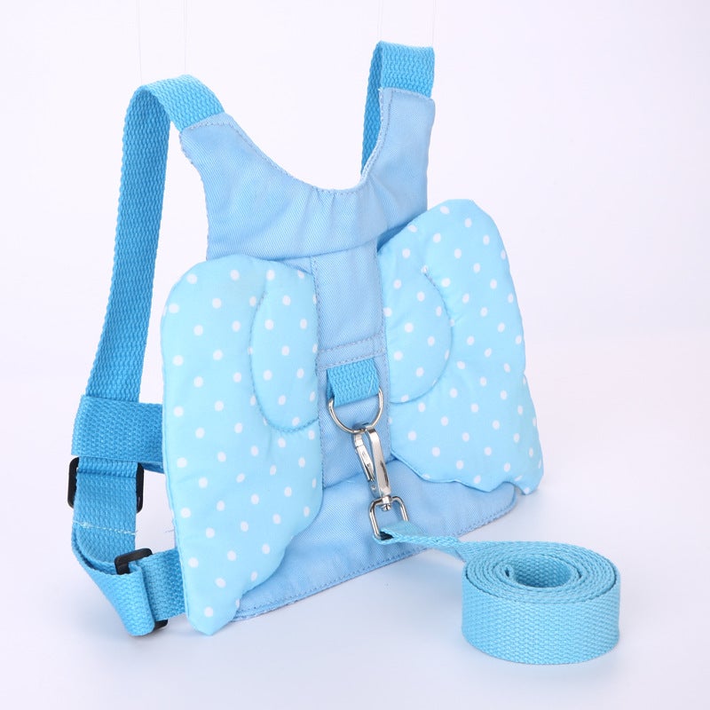 Child Anti-Lost Harness Backpack Little Blue Angel 
