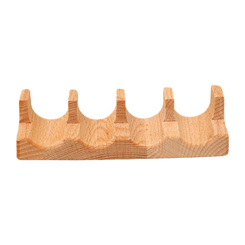 Wooden Taco Sushi Boat Serving Tray Multi Purpose Food Presentation Holder Rack Stand Kitchen Restaurant Dark Color - Image 2