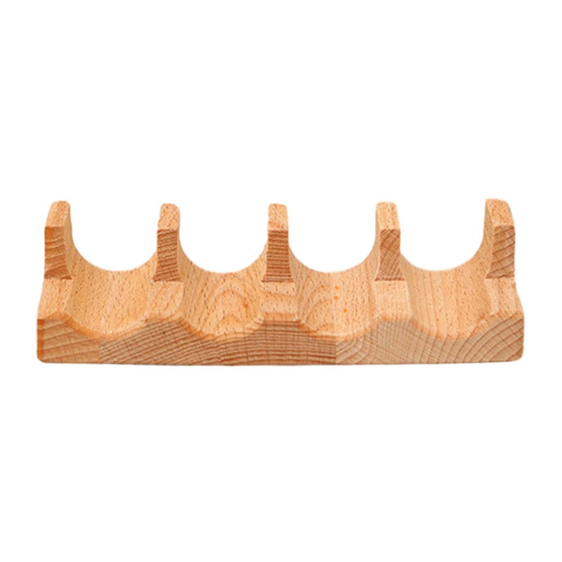 Wooden Taco Sushi Boat Serving Tray Multi Purpose Food Presentation Holder Rack Stand Kitchen Restaurant Dark Color - Image 5