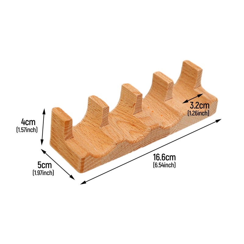 Wooden Taco Sushi Boat Serving Tray Multi Purpose Food Presentation Holder Rack Stand Kitchen Restaurant Dark Color - Image 4
