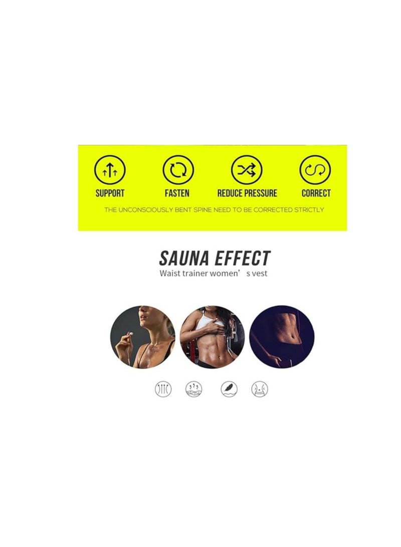 Excefore Row Buckle Type Zipper Waist Trainer for Women, Body Shaping Clothes and Comfortable Waistband, L - Image 4