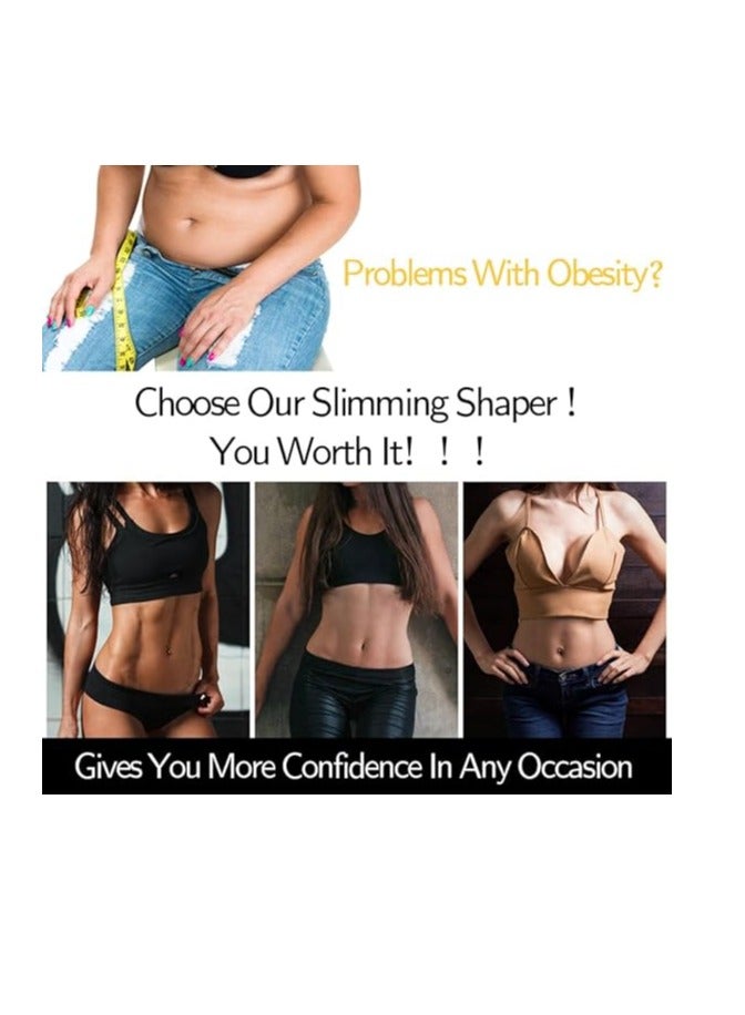 Excefore Row Buckle Type Zipper Waist Trainer for Women, Body Shaping Clothes and Comfortable Waistband, L - Image 3