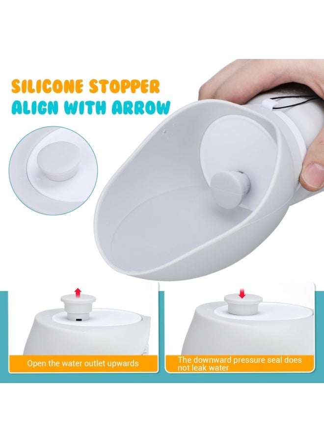 زجاجة ماء/طعام للكلاب 550 مل (قابلة للطي) - للتخييم والرحلات - Image 3