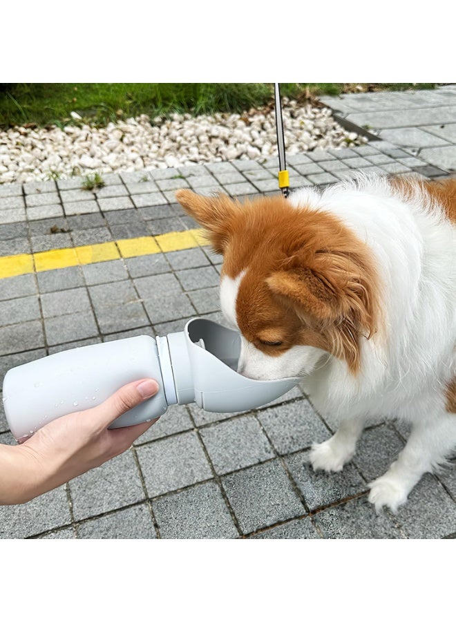 زجاجة ماء/طعام للكلاب 550 مل (قابلة للطي) - للتخييم والرحلات - Image 2