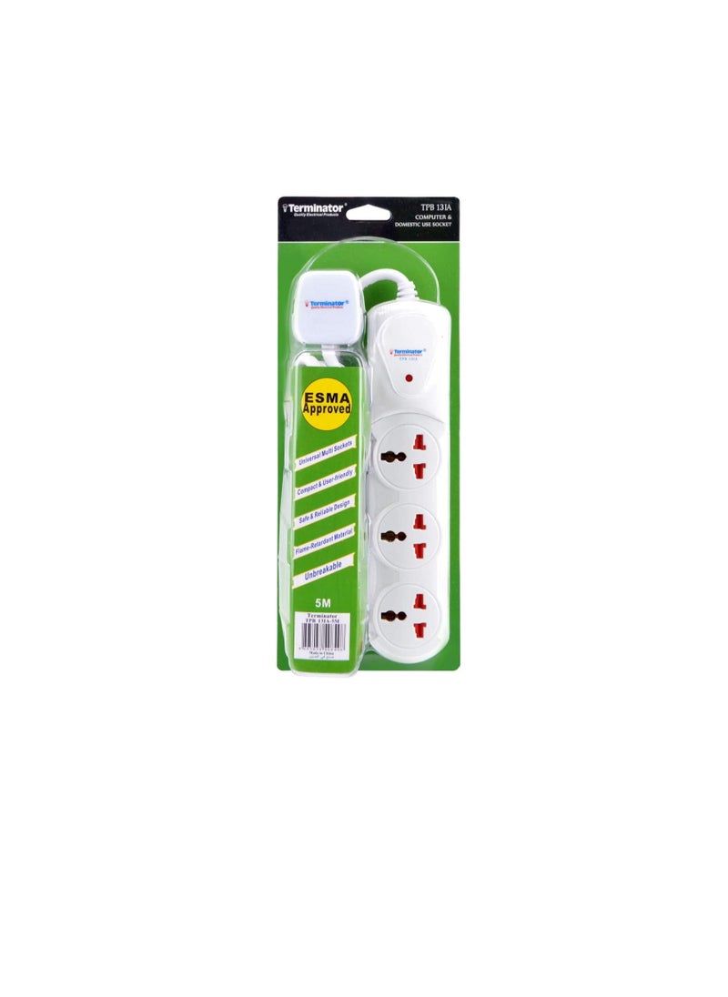 Terminator Terminator 3 way power extension outlet - TPB 13IA-5M  - Image 2