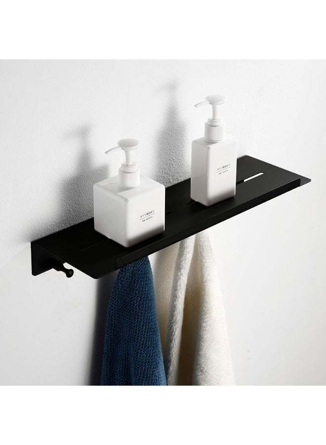 Wall Mounted Multifunctional Towel Hanger Hook with Shelf for Bathroom - Image 1