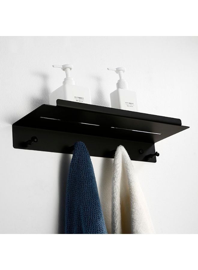 Wall Mounted Multifunctional Towel Hanger Hook with Shelf for Bathroom - Image 2