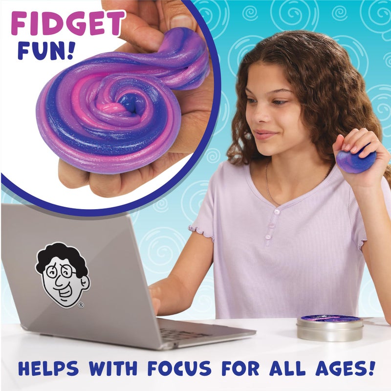 Crazy Aaron's Thinking Putty - Intergalactic - Triple Color Changing Putty for Kids and Adults in a 4" Tin - Creative and Endless Fun, Stress Relief Therapy Toys, Never Dries Out - Made in USA - Image 3