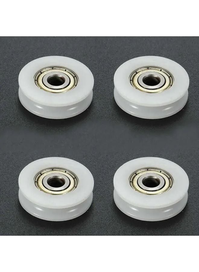1pc U Groove Nylon Round Pulley Ball Bearing Wheel Roller For Door Window Shower - Image 2