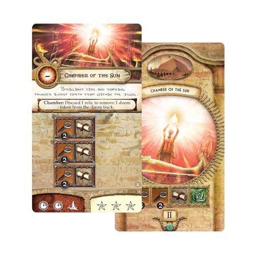 Asmodee Elder Sign Omens of the Pharaoh Board Game EXPANSION - Egyptian Adventure! Cooperative Horror Mystery Game, Ages 14+, 1-8 Players, 1-2 Hour Playtime, Made by Fantasy Flight Games - Image 2