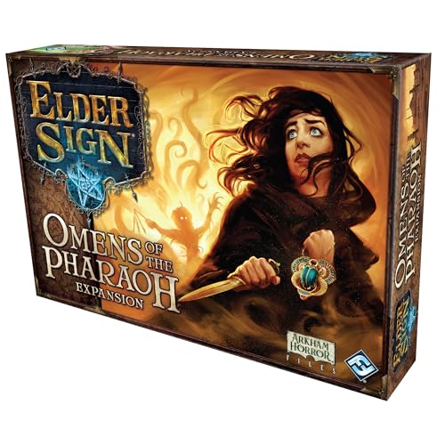 Asmodee Elder Sign Omens of the Pharaoh Board Game EXPANSION - Egyptian Adventure! Cooperative Horror Mystery Game, Ages 14+, 1-8 Players, 1-2 Hour Playtime, Made by Fantasy Flight Games - Image 4