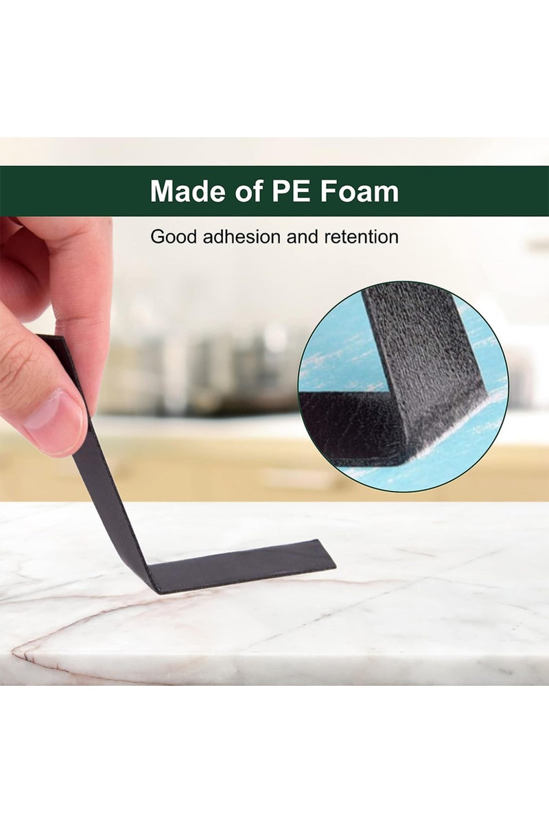 إيروريكس شريط لاصق مزدوج الجوانب من الفوم، بعرض 6-50 سم، وطول 25 مم، مصنوع من إسفنج البولي إيثيلين الأسود، بطول 10 أمتار، فائق القوة، ذاتي اللصق، مقاوم للماء. - Image 5