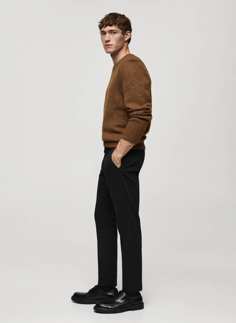 مانجو مان Prato Cropped Tapered Chino Trousers