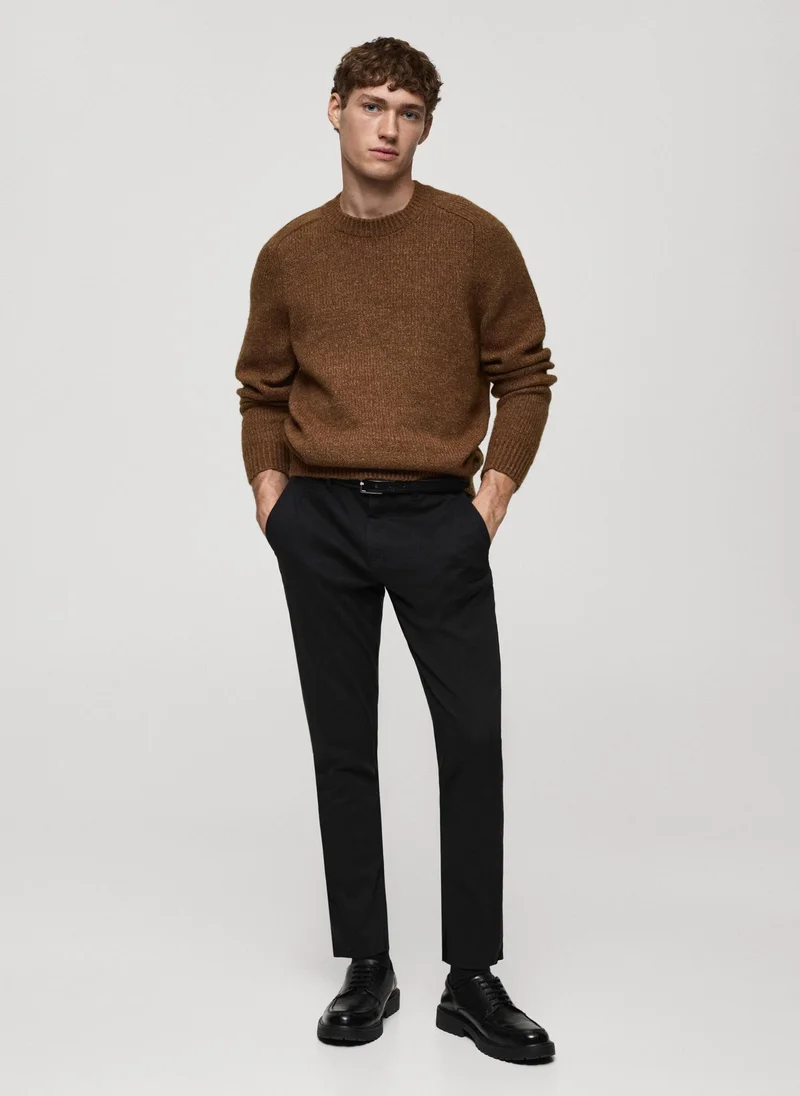 مانجو مان Prato Cropped Tapered Chino Trousers