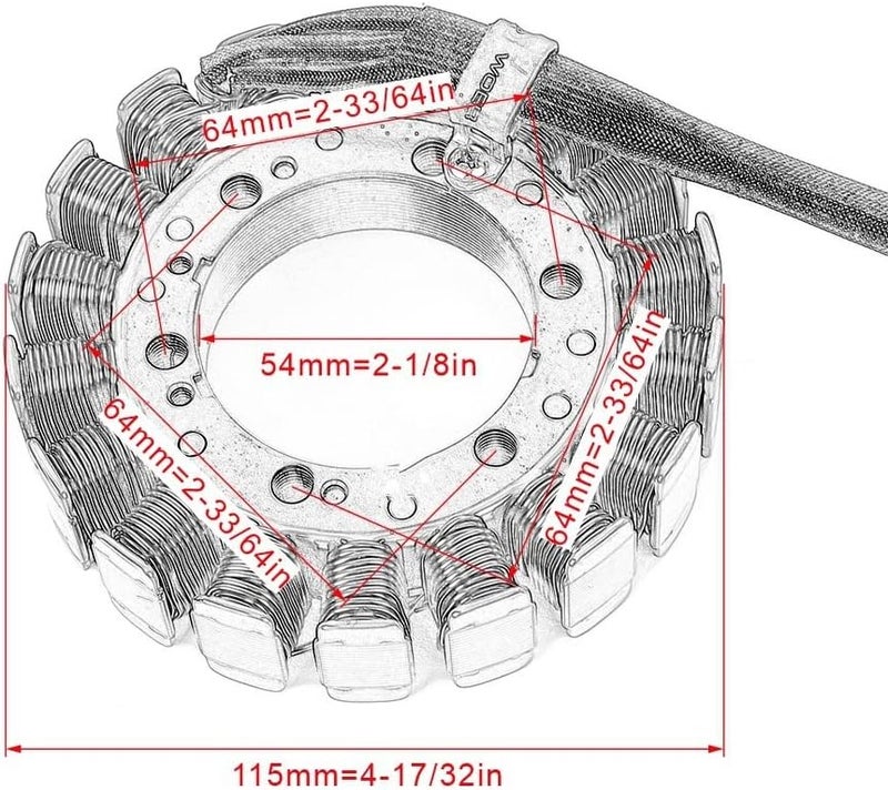 Wivplex Motorcycle Ignition Magneto Stator Coil - Image 2
