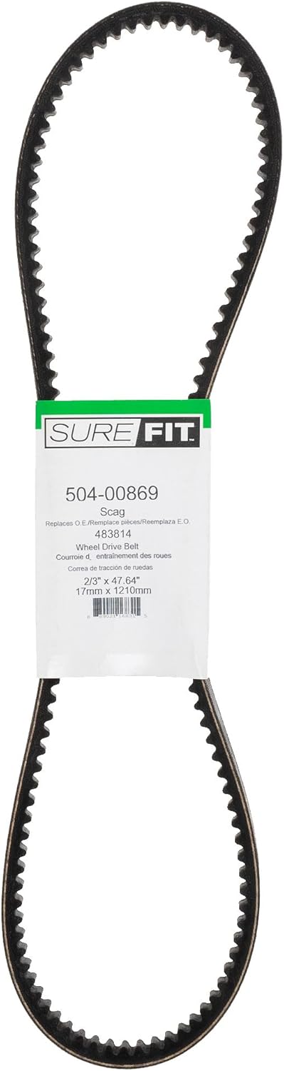 Surefit SureFit Wheel Drive Belt Replacement for Scag 483814 36 48 Decks WalkBehind SFW36 SFW48 Lawn Mowers  - Image 1