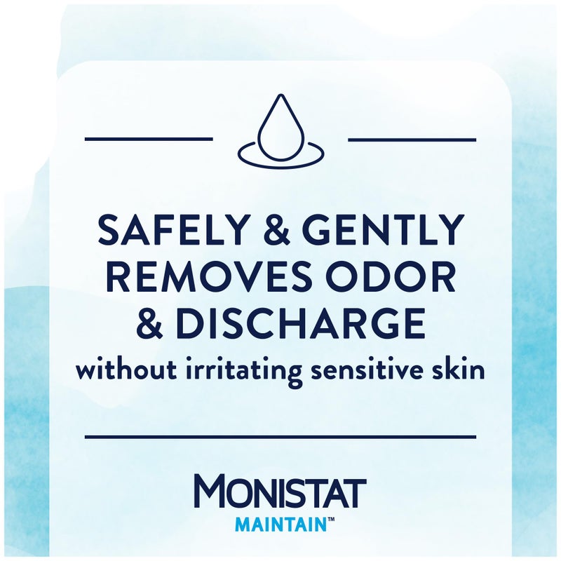 Monistat Maintain Feminine Wipes with Boric Acid for Feminine Care, Fragrance Free, 12 Ct, 3 Pk - Image 2