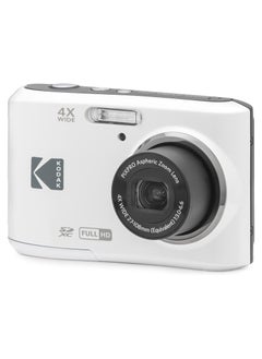 Kodak Co PIXPRO FZ45 16.4 Megapixel Digital Camera, 2.7" LCD, 16.35 MP Sensor, 4x Optical Zoom, Wide Shooting Modes, Face & Pet Detection, Digital Image Stabilization, White | FZ45WH  - Image 1