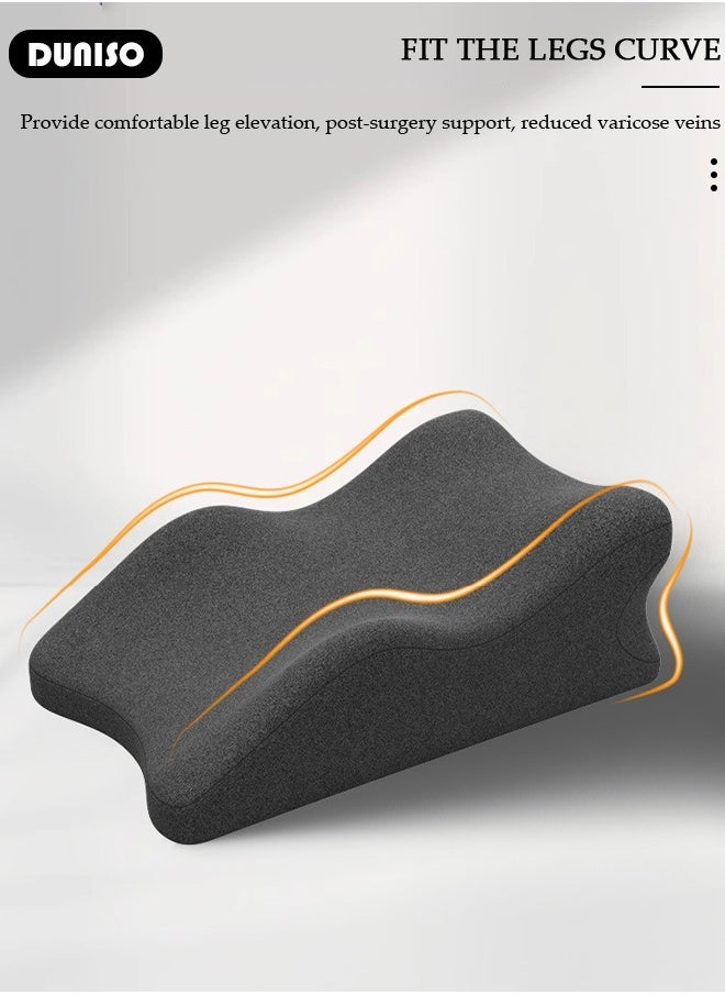 Arabest Leg Elevation Pillow with Memory Foam, High-Density Leg Rest Elevating Wedge Pillow Relieves Leg Pain, Hip & Knee Pain, Improves Blood Circulation, Reduces Swelling, Detachable Lumbar Support Pillow for Sleeping Reading  - Image 5