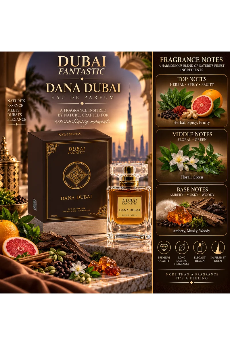 Loui Martin Dana Dubai Eau de Parfum 100ml – Herbal, Floral & Woody Fragrance