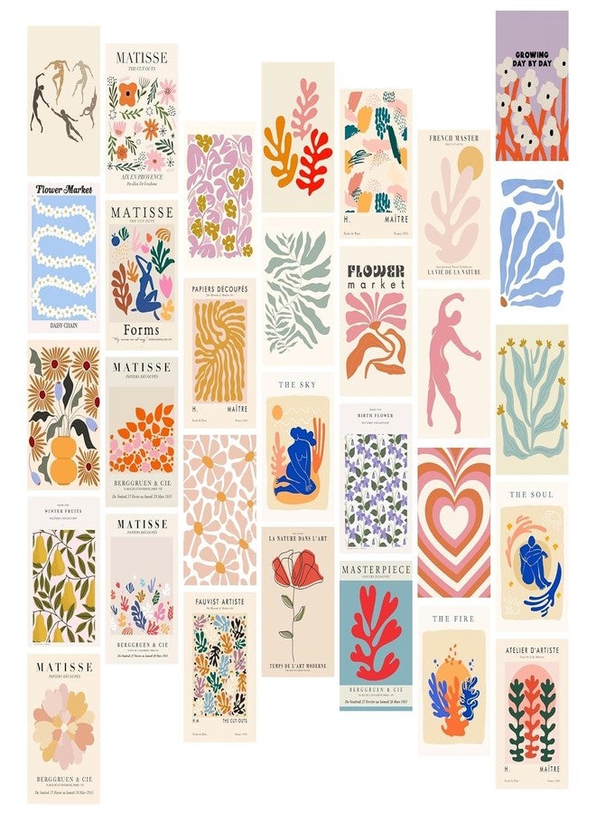 Pack of 30 Paper Abstract Wall Collage Kit Posters - 4 x 6 Inches Posters for Wall Decoration - Wall Art For Bedroom, Office, Living room, Dorm room - Image 1