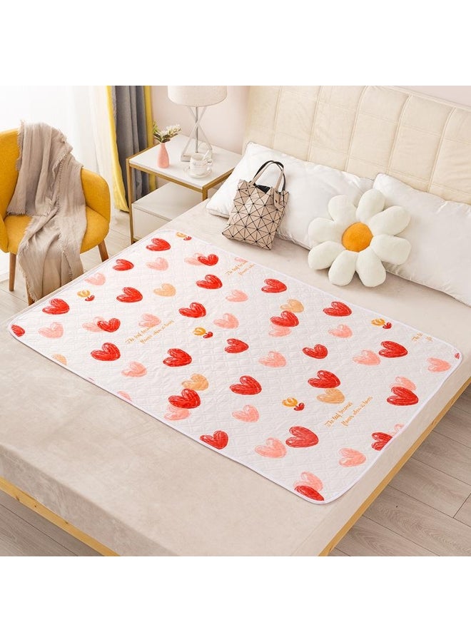 Menstrual Leak-Proof Pad Urine Mat Elder Incontinence Pad Bed Protector Adult Diaper Nappy Beding Sheet Cloth Breathable Waterproof Washable Mattress