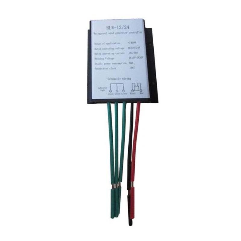 Waterproof Wind-Driven Generator Controller Regulator for Outdoor Use, ABS Plastic, Multicolour, Compact 11cm Design with Stable Voltage Output - Image 4