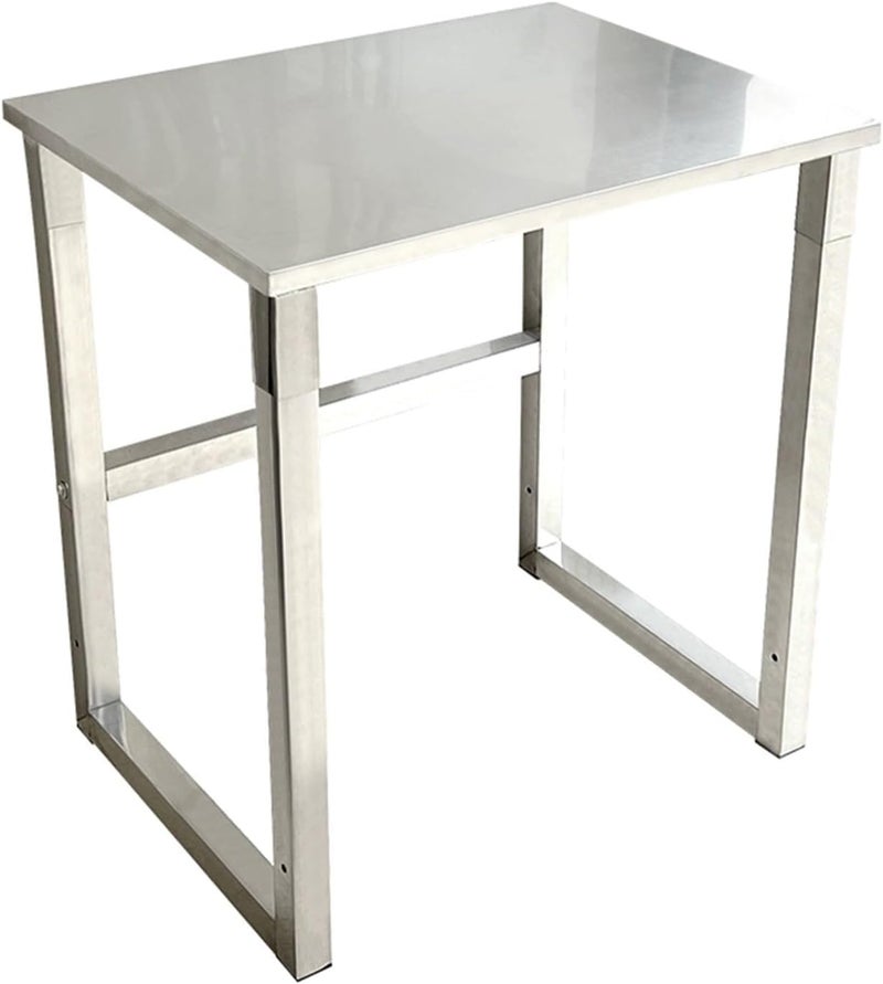 OGFC 18111 Heavy Duty Stainless Steel Workbench for Warehouse Packing Household Shelving Fish Tank Rack and Commercial Kitchen Preparation Sturdy Stable and Thickened Metal Table 60x40x70cm - Image 1