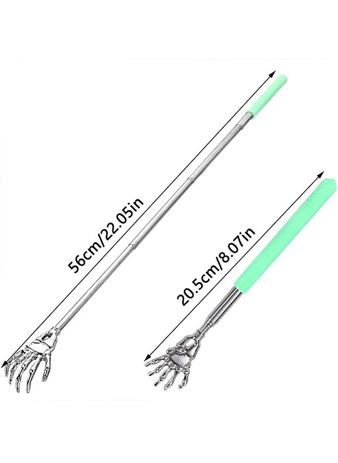 Geustos 4 back scrapers, portable expandable rear scraper 17.5 inch long telescope massage tool, eliminating back itching in male children - 4 different colors  - Image 4