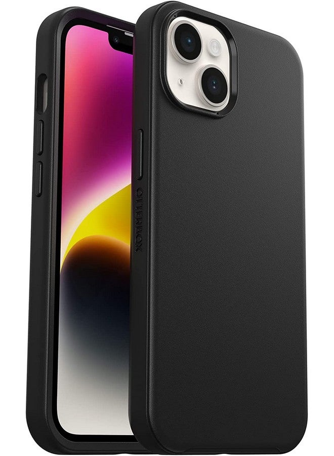 أوتربوكس جراب OtterBox Symmetry Series لهاتف iPhone 14 وiPhone 13 - أسود، فائق النحافة، متوافق مع الشحن اللاسلكي، حواف مرتفعة لحماية الكاميرا والشاشة