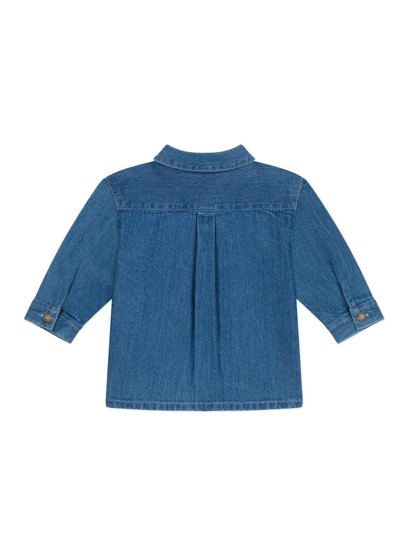 بيتي باتو قميص جينز سادة للأطفال