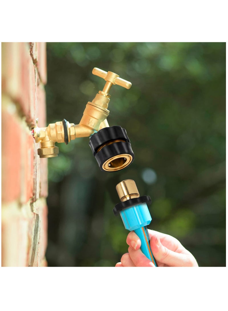 KASTWAVE Hose Quick Connectors, Garden Plastic Water Hose Quick Connect Male and Female 3/4" US Thread Fitting Kit for Garden Hose, Sprinkler and Nozzle - Image 2