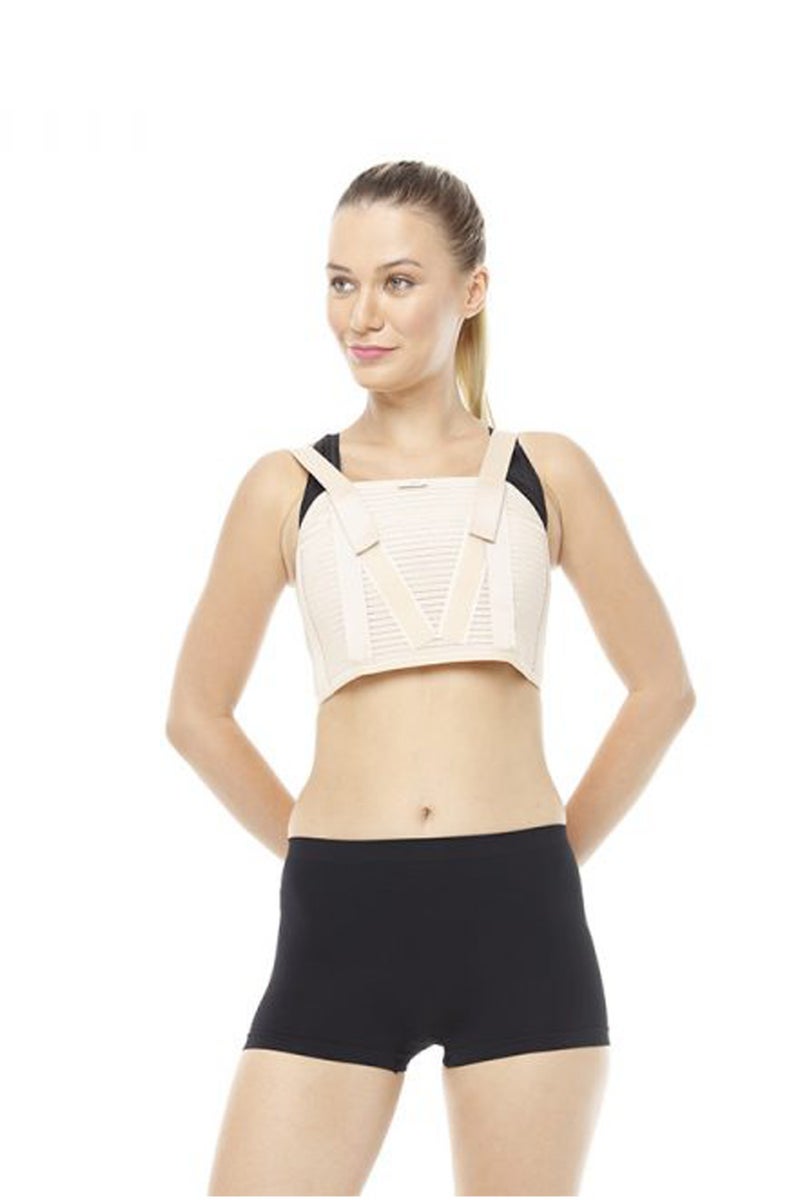 Orlex Chest Corset with Steel Support – Bacteriostatic, Medical-Grade, Adjustable & Comfortable, Made in Turkey