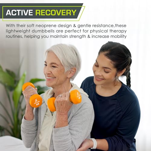 ProsourceFit Neoprene Dumbbell Coated for Non-Slip Grip, 6 lb - Image 5