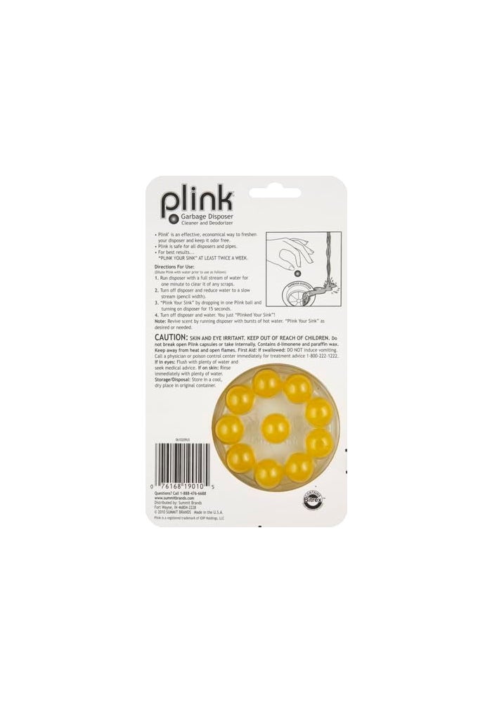 Plink Garbage Disposal Freshener & Cleaner - Lemon Scent, 10 Count - Image 3