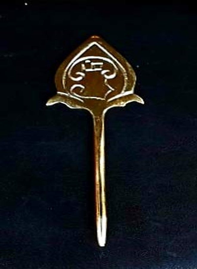 S.S TRADERS Brass Lord Traditional Lord Murugan Vel, Height 6.2 inches, Yellow showpiece - Image 4