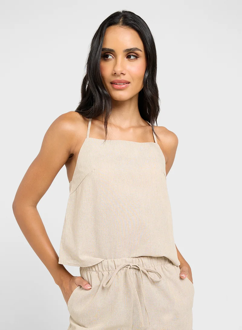 جينجر Cami Tank Top & Relaxed Fit Pant Coord Set