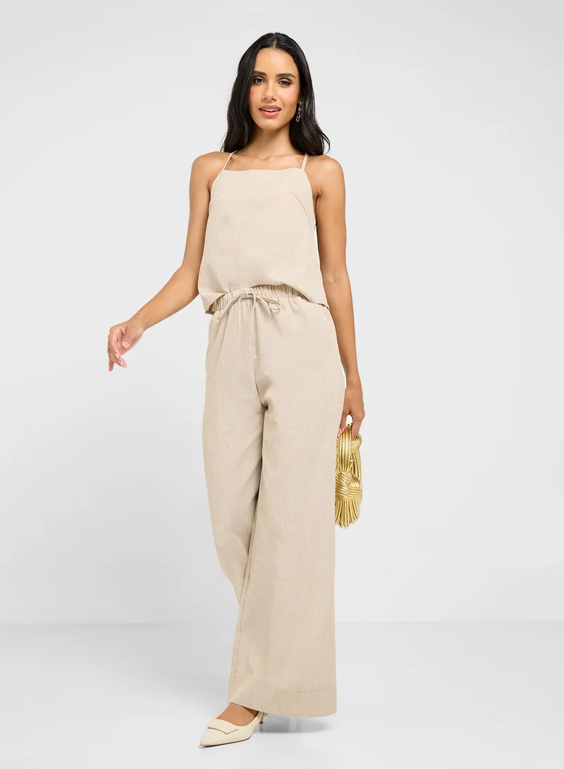 جينجر Cami Tank Top & Relaxed Fit Pant Coord Set