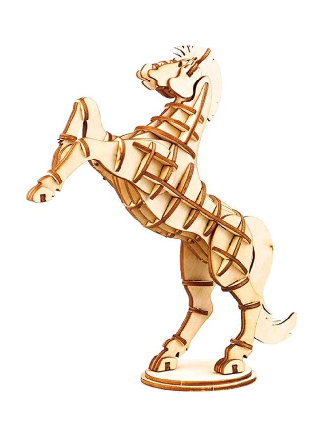 Sharpdo DIY 3D Realistic Animal Wooden Horse Shape Puzzle 138x50x140cm - Image 1