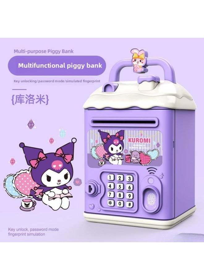 Generic - Children's Girls Kulomi Piggy Bank Can Be Accessed Only In And Out Of Boys Savings Password Box Postage-Color:Lamb [key Unlocking⭐Password Fingerprint⭐Manual Door Opening] Fast Charging Model - Image 1