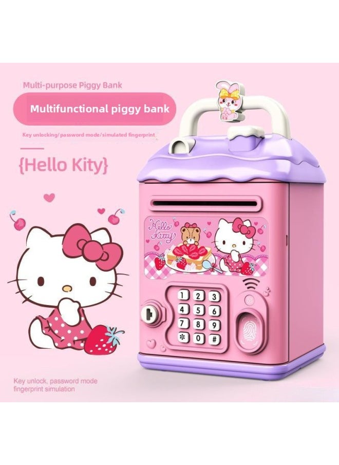 Generic - Children's Girls Kulomi Piggy Bank Can Be Accessed Only In And Out Of Boys Savings Password Box Postage-Color:Lamb [key Unlocking⭐Password Fingerprint⭐Manual Door Opening] Fast Charging Model - Image 1