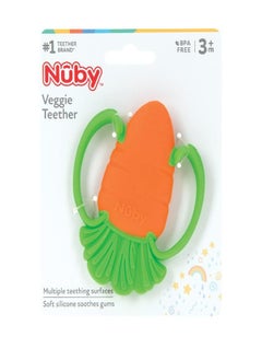 Nuby Nuby Veggie Teether for Teething Relief - Soft BPA-Free Baby Teething Toy - 3+ Months - Carrot  - Image 4