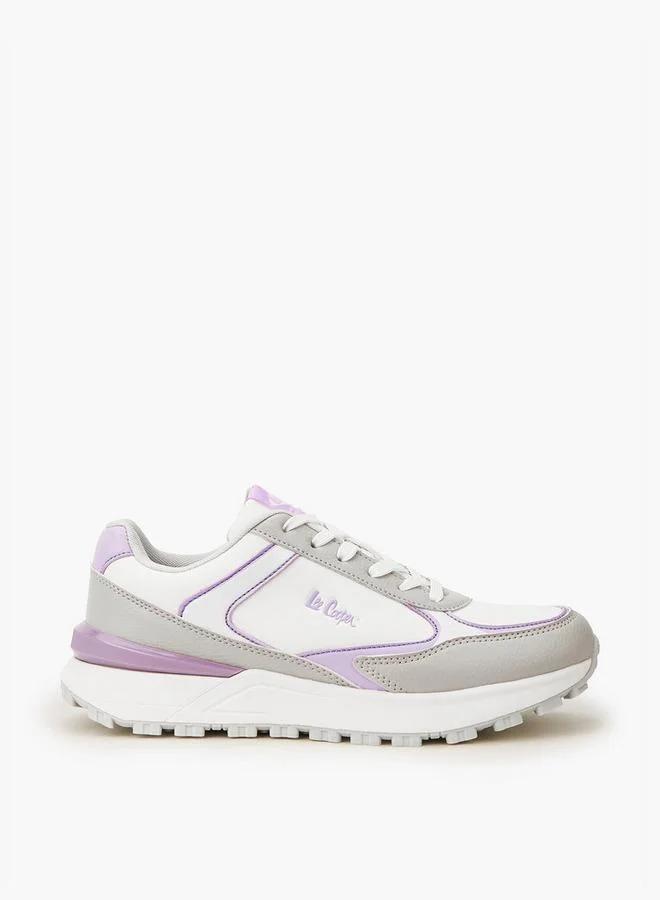 Lee Cooper Women's Panelled Lace-Up Sneakers
