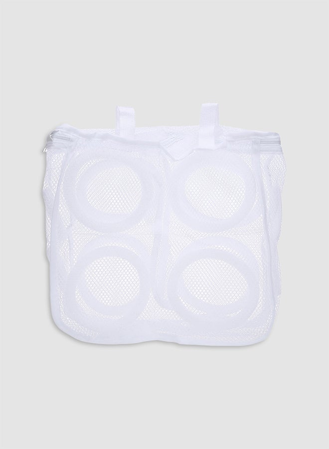 إسكدنيا حقيبة لغسل الأحذية أبيض 28.5x17x2سم - Image 1